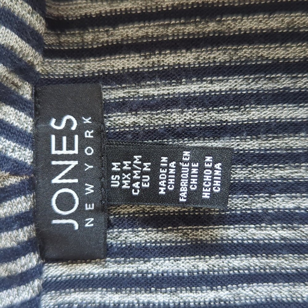 Jones New York Striped Cowl Neck Sweater - Picture 7 of 15